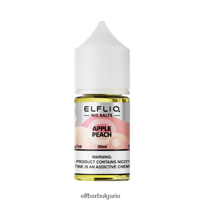 ELFBAR ELFLIQ Nic Salt 30ml Apple Peach 8P06J87 Elf Bar Цена