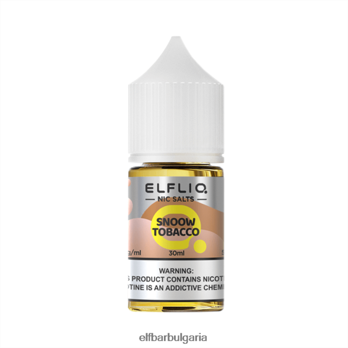 ELFBAR ELFLIQ Nic Salt 30ml Snoow тютюн 8P06J827 Elf Bar Vape Flavors