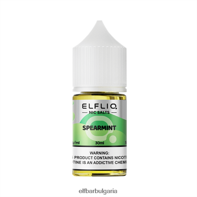 ELFBAR ELFLIQ Nic Salt 30ml Spearmint 8P06J829 Elf Bar Vape Цена