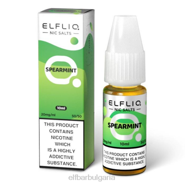 TN62206 elfbar elfliq никелови соли от мента - 10 ml-5 mg един цвят електронни цигари