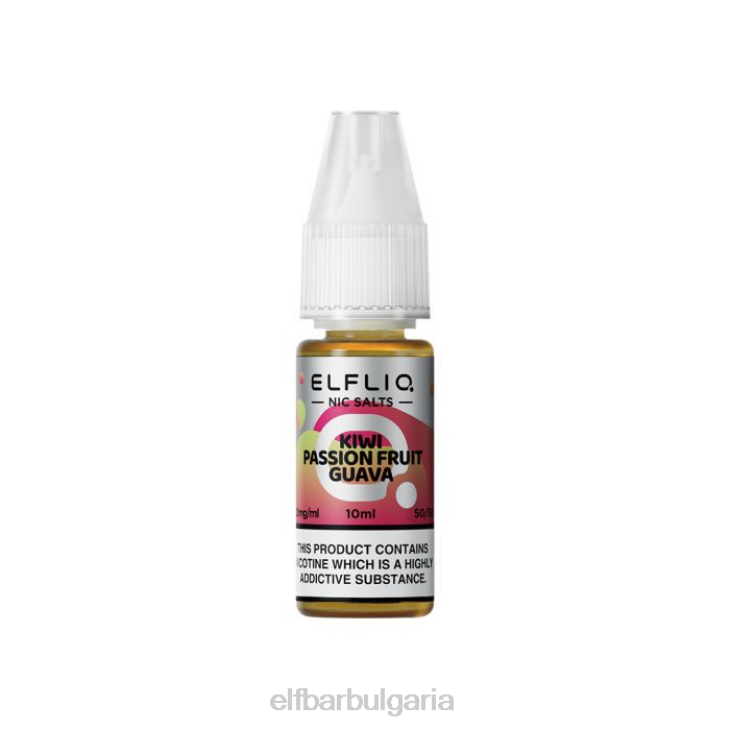 TN62209 elfbar elfliq киви маракуя гуава никакви соли - 10 ml-10 mg/ml един цвят електронни цигари