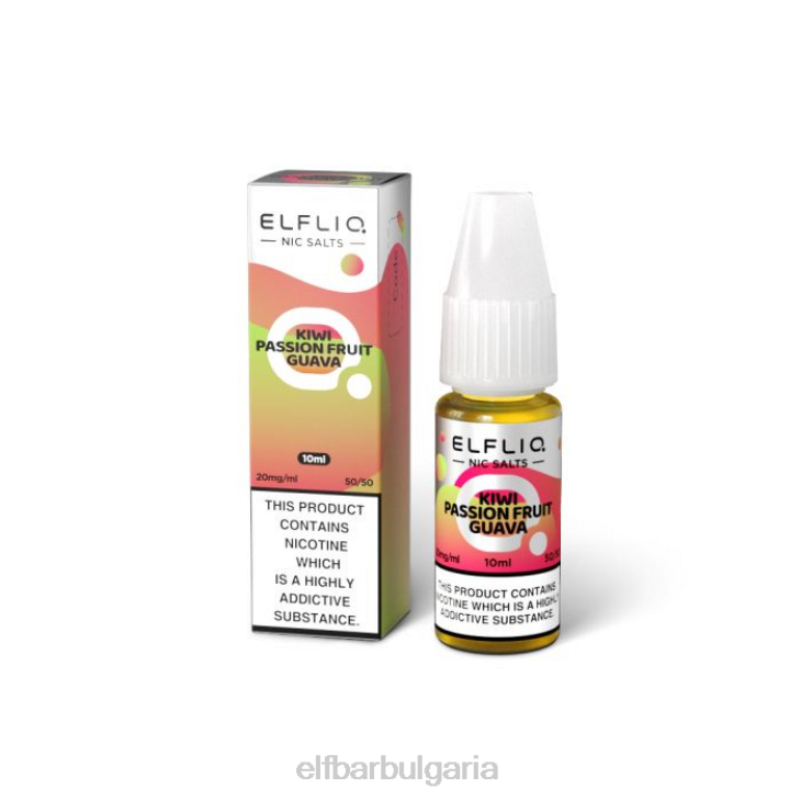 TN62210 elfbar elfliq киви маракуя гуава Никови соли - 10 ml-20 mg/ml един цвят електронни цигари