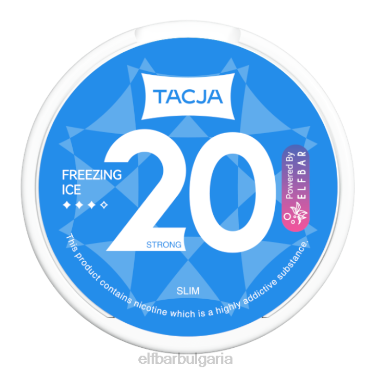 TN62230 elfbar tacja никотинова торбичка - замразяващ лед - 1pk-20mg/g един цвят електронни цигари